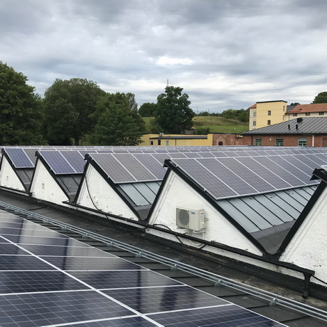 瑞典工廠142.56KW開網太陽能系統