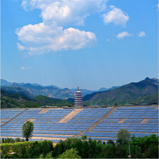 國內550KW并網太陽能發電站
